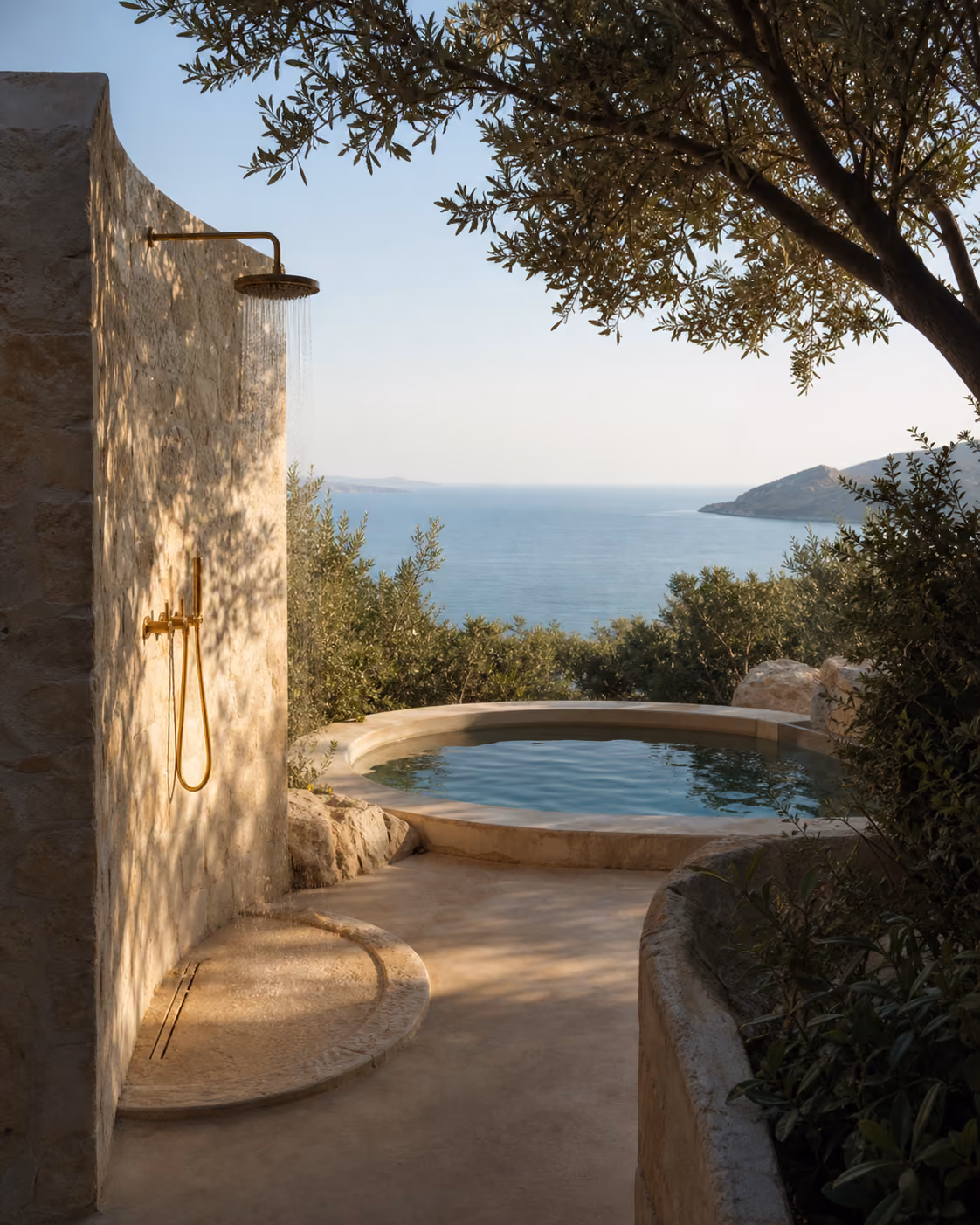 A private outdoor plunge pool at MotionHotel